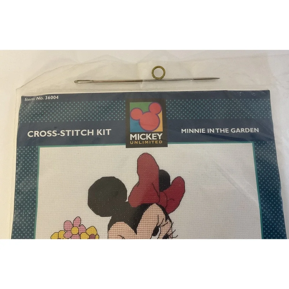 NIP Sealed Mickey Unlimited Minnie In The Garden‎ Cross-Stitch Kit